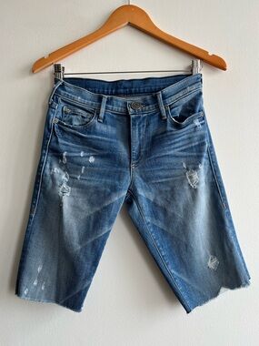 True Religion Y2K Jean Bermuda Shorts | Medium Wash | Womens Size 25